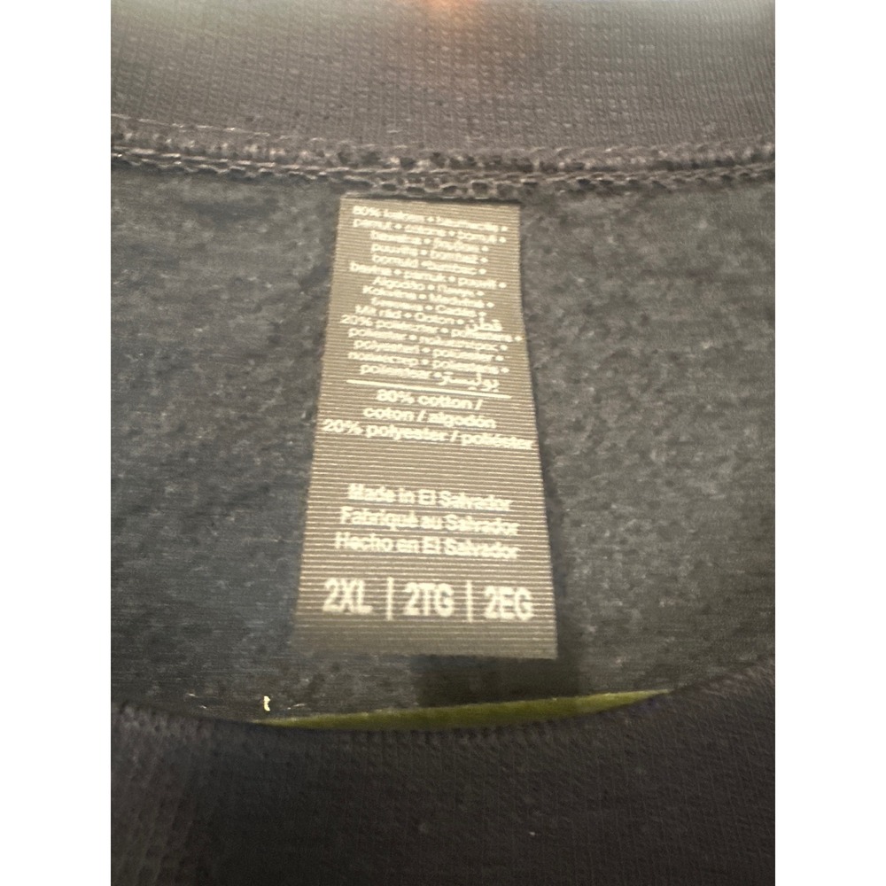 Game Day Pearl Rhinestone Sweatshirt Basketball Sequin sports game Black 2XL EUC - Picture 7 of 7